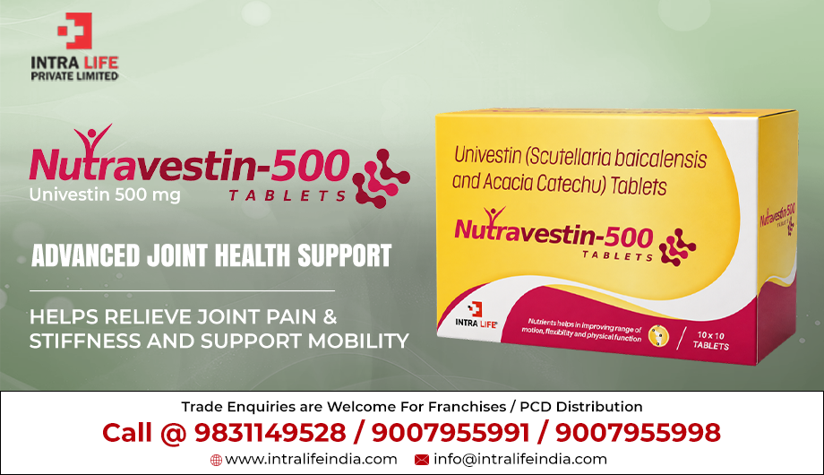 NUTRAVESTIN-500 Tablet: Univestin 500mg for Joint Health and Osteoarthritis Support